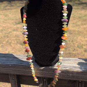 Multicolor Faux Gemstone Necklace